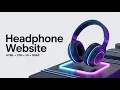 Headphone Animated Website HTML CSS JavaScript GSAP Scroll Animations