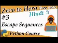 Escape Sequences in Python Variables Python Free tutorial Death Code
