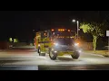 Ventura County Fire Department strike team responding to the Rock Incident