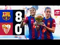 LIGA F FC BARCELONA 8 vs SEVILLA 0