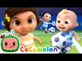 Download Lagu Soccer Song (Football Song) ⚽ | CoComelon Nursery Rhymes \u0026 Kids Songs