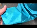 Turquoise Polyester Satin Backed Dupion - Clarity P967