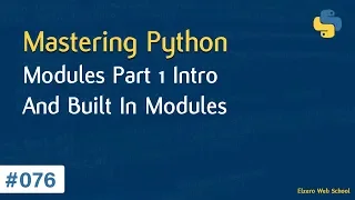Learn Python in Arabic - Modules Part 1