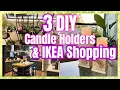 DOLLAR TREE DIY LANTERN CANDLE HOLDER IDEAS IKEA SHOP WITH ME