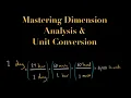 Dimensional Analysis Unit Conversions Conversion Factors Made Simple MCAT Physics Chemistry