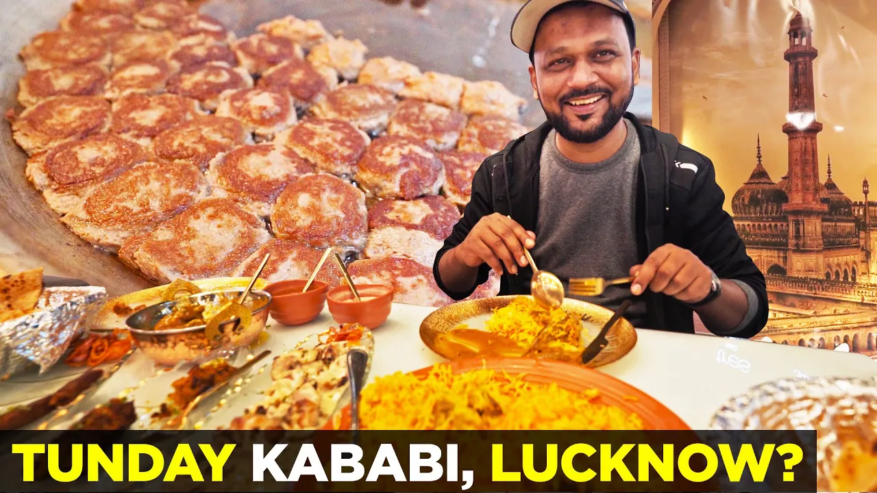 Pakistani Trying Tunday Kababi For The First Time   Lucknow Galawati Kabab, Biryani & Nihari