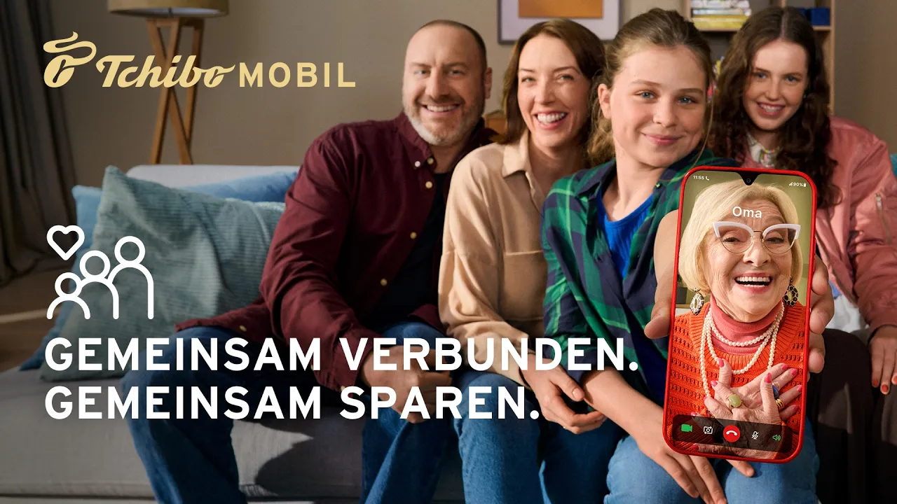Tchibo — Tchibo MOBIL — 25% sparen ab dem 3. Flex-Tarif (YouTube video ad)