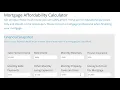 Mortgage Affordability Calculator