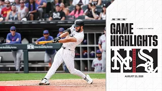 HIGHLIGHTS White Sox Walk-Off Win Over Mets Secures Series Win 8 23 26