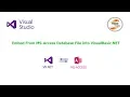 How To Embed MS-Access Database File into VB NET Connect Access Database to VB NET VB NET Tutorial