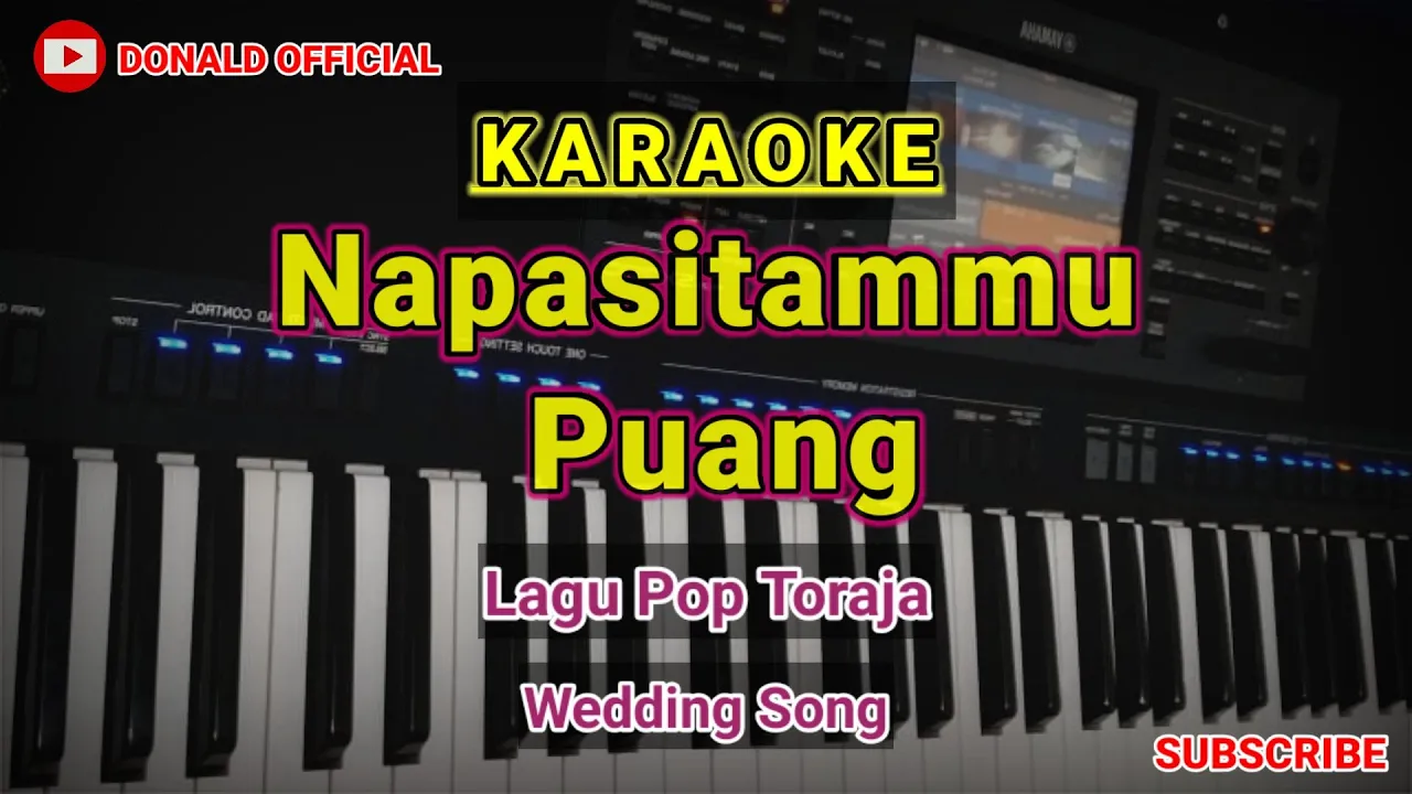 NAPASITAMMU PUANG - KARAOKE LAGU POP TORAJA - NADA STANDAR