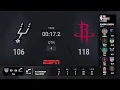 San Antonio Spurs Houston Rockets NBA on ESPN Live Scoreboard
