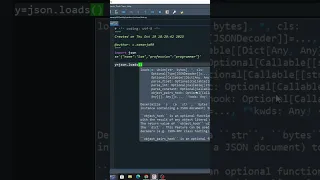 Load json data in Python