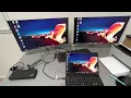 Connecting two monitors-Lenovo thinkpad hybrid USB-C to USB-A Dock