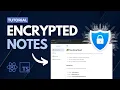 Encrypted Notes App Tutorial for Beginners React JS TypeScript