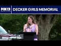 Public memorial held for Paityn Evelyn and Olivia Decker