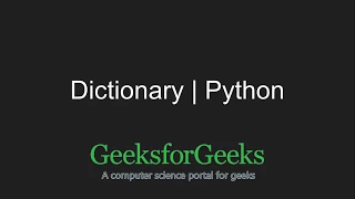 Python Programming Tutorial - Dictionary