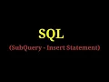 SQL - 27 Subquery