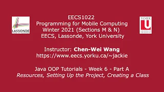 EECS1022 W21 - Java Tutorials