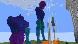Live: Human Body Minecraft Sculpting