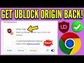 Install Use UBlock Origin Back in Chrome 2026 Works