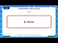 Synonym Challenge Similar Words Quiz Practice