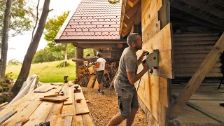 Building the Log Cabin Almost 2x Bigger / Closing the Walls