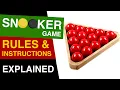 Snooker Rules EXPLAINED How to Play Snooker Rules of Snooker
