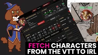 Pull your Character Sheets out of the VTT into the Real World
