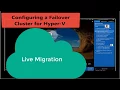 FailOver Cluster for Hyper V with Live Migration Part 1 - 20740B