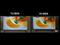Samsung TV Comparison TU8000 Series vs AU8000 Series 2021