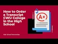 CIHS Ordering Transcripts