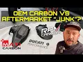 A CARBON COMPARISON OEM vs aftermarket carbon fiber RPM Maxi FULLSIX etc