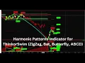 Free Buy and Sell Signals Harmonic Patterns Indicator for ThinkorSwim ZigZag Bat Butterfly ABCD