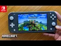 Minecraft Nintendo Switch Lite Gameplay
