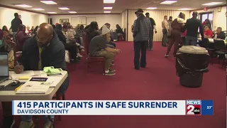 415 people processed in Davidson County Safe Surrender program