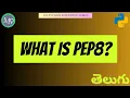 what is pep8 in python in Telugu python interview series in telugu