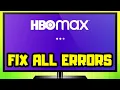 How to FIX All HBO Max Errors in Smart TV Android TV
