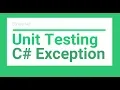 Unit testing C Exceptions