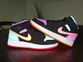 Lots of 3M Jordan 1 Mid GS Multi Color What The