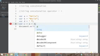 Tamil Javascript tutorial 2 - Javascript string concatenation
