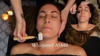 Real Person Whispered ASMR Facial for Sleep Gua Sha Scalp Massage Light Touch