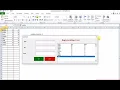 How to Create Excel Data Entry Forms with visual basic registration Form part 2 of 2
