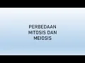 Download Lagu Perbedaan Mitosis dan Meiosis