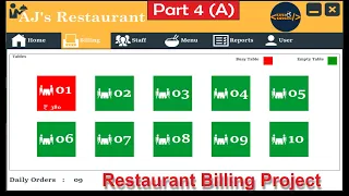 Java Project Tutorials - Part 4 A Restaurant Billing System Project in java