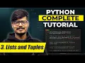Python Full Course for Beginners Lists and Tuples Lecture 3