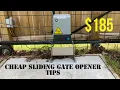 CHEAP Sliding GATE opener Installation and set up Tips