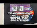 2025 Donruss NFL Football Complete Set Hobby Factory Box Opening Unboxing Review