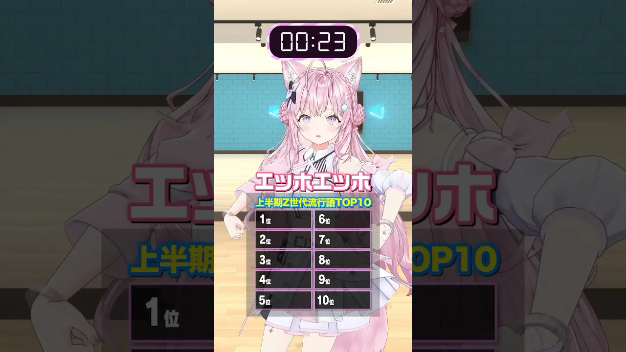 上半期Z世代流行語TOP10を答えろ！【5.4秒チャレンジ】 #shorts #ホロライブ #hololive #博衣こより #54チャレ