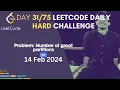 Day Problem Name Number of great partitions Leetcode